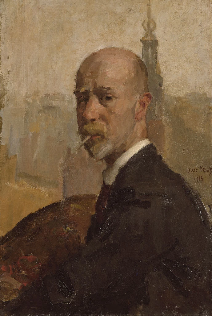 Isaac Israëls - Autoritratto con Munttoren, Amsterdam Museum